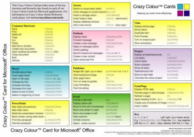 Crazy Colour Quick Reference Card for Microsoft Office