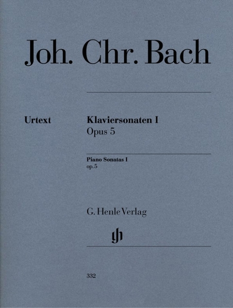 Johann Christian Bach - Klaviersonaten, Band I op. 5 - 