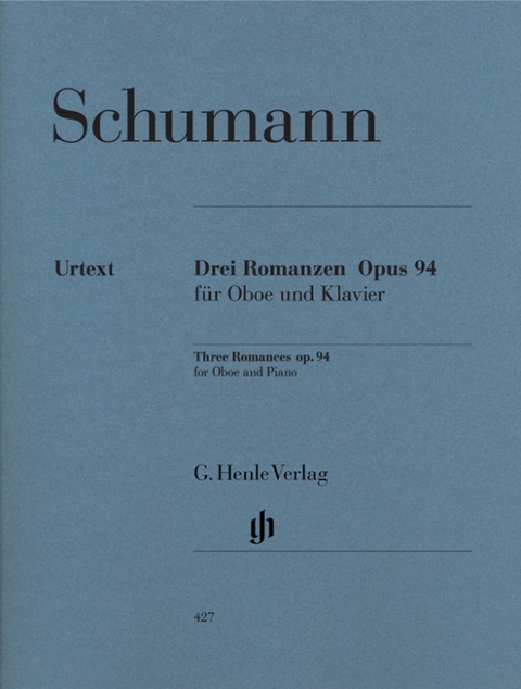 Robert Schumann - Drei Romanzen op. 94 für Oboe und Klavier - 