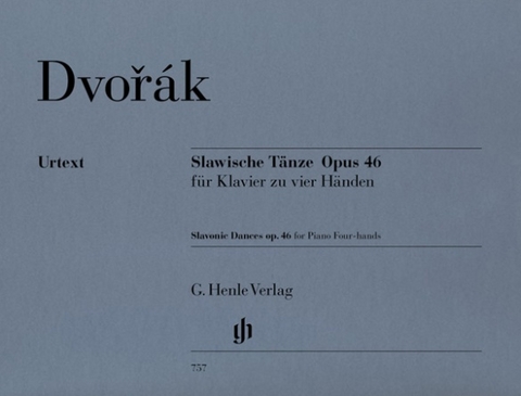 Antonín Dvorák - Slawische Tänze op. 46 für Klavier zu vier Händen - 