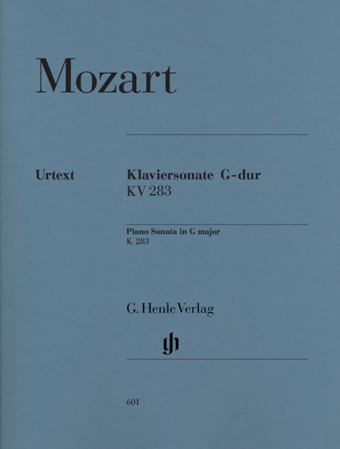 Wolfgang Amadeus Mozart - Klaviersonate G-dur KV 283 (189h) - 