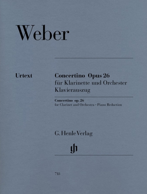 Carl Maria von Weber - Concertino op. 26 für Klarinette und Orchester - 