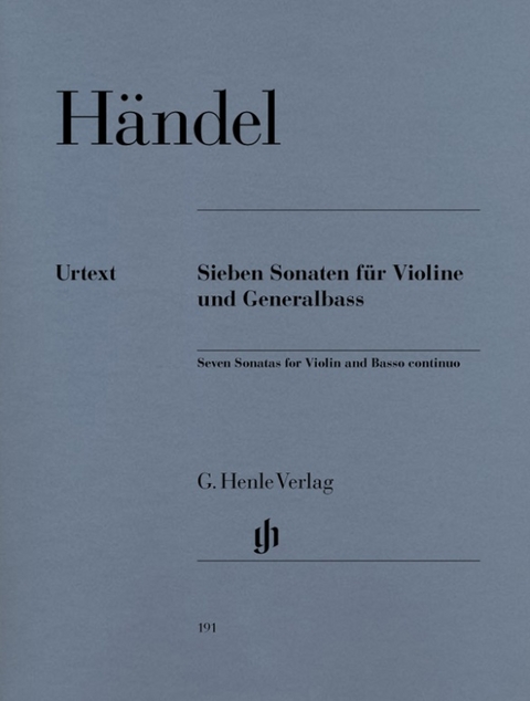 Georg Friedrich Händel - 7 Sonaten für Violine und Generalbass - 