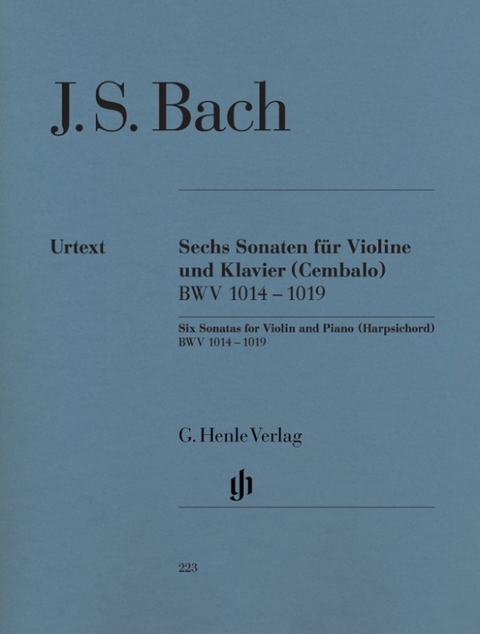 Johann Sebastian Bach - Sechs Violinsonaten BWV 1014-1019 - 