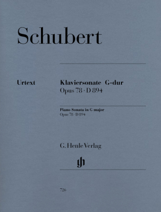 Schubert, Franz - Klaviersonate G-dur op. 78 D 894 - 