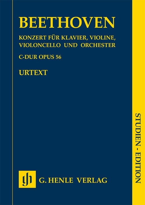 Ludwig van Beethoven - Konzert C-dur op. 56 für Klavier, Violine und Violoncello mit Begleitung des Orchesters (Tripelkonzert) - 