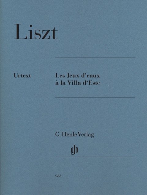 Franz Liszt - Les Jeux d’eaux à la Villa d’Este - 