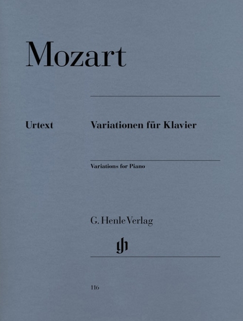 Wolfgang Amadeus Mozart - Variationen für Klavier - 