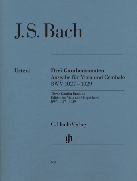 Johann Sebastian Bach - Drei Gambensonaten BWV 1027-1029 - 