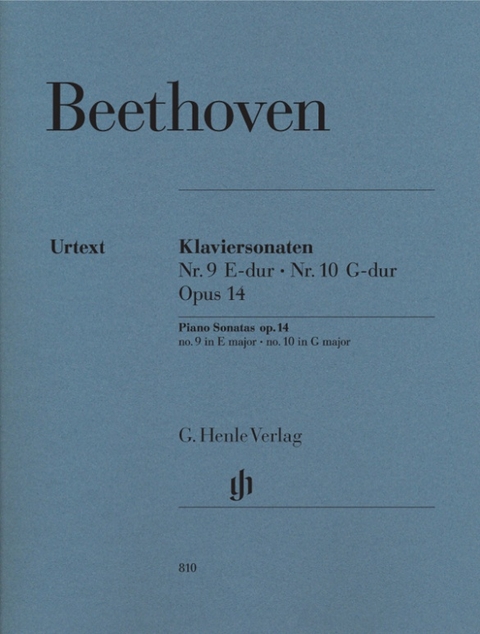 Ludwig van Beethoven - Klaviersonaten Nr. 9 und Nr. 10 E-dur und G-dur op. 14 Nr. 1 und Nr. 2 - 