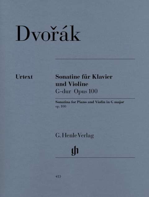 Antonín Dvorák - Violinsonatine G-dur op. 100 - 