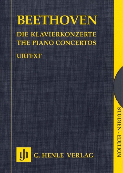 Ludwig van Beethoven - Die Klavierkonzerte - 5 Bände im Schuber - 