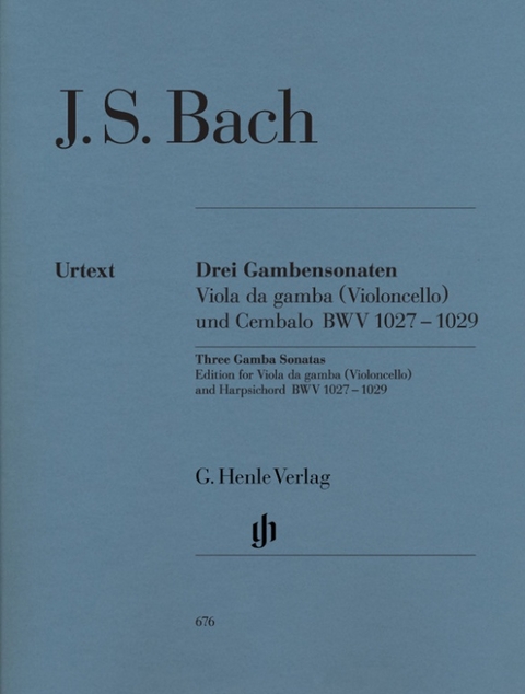 Johann Sebastian Bach - Drei Gambensonaten BWV 1027-1029 - 