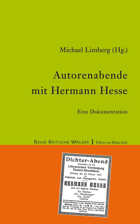 Autorenabende mit Hermann Hesse - 
