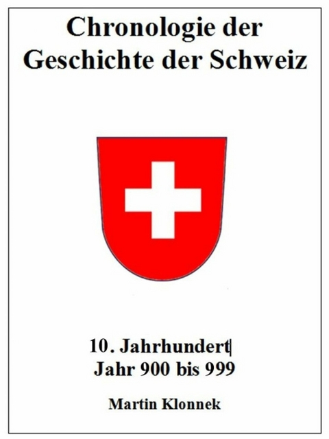 Chronologie Schweiz 10 - Martin Klonnek