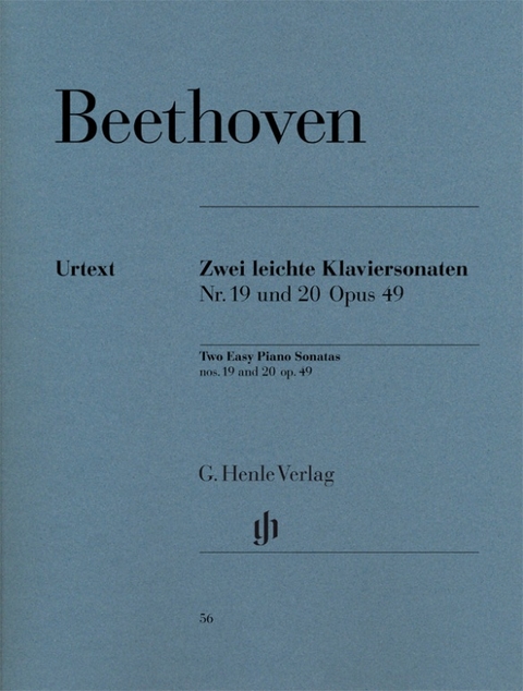 Ludwig van Beethoven - Zwei leichte Klaviersonaten g-moll Nr. 19 und G-dur Nr. 20 op. 49 - 