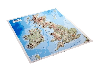 British Isles Raised Relief Map