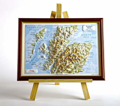 Scotland North Raised Relief Map