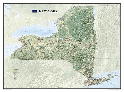 New York, Tubed - National Geographic Maps