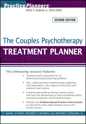 The Couples Psychotherapy Treatment Planner - Arthur E. Jongsma, K. Daniel O'Leary, Richard E. Heyman