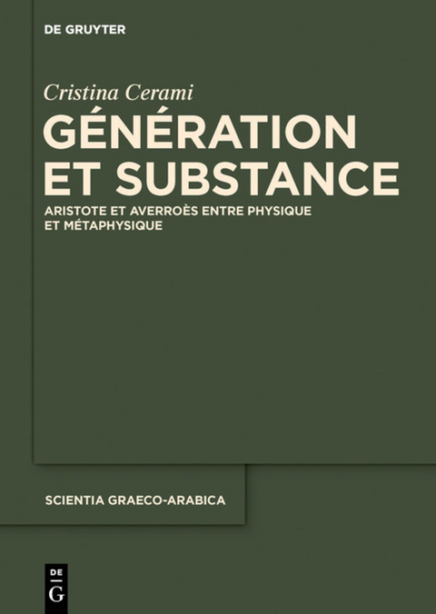 Génération et Substance - Cristina Cerami