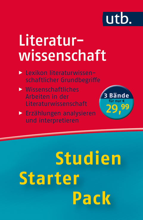 Literaturwissenschaft. Studien-Starter-Pack - Uwe Spörl, Burkhard Moennighoff, Eckhardt Meyer-Krentler, Jochen Vogt