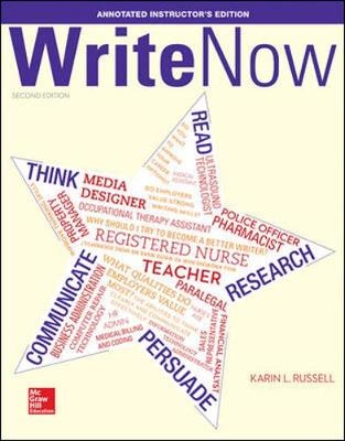Annotated Instructor's Edition Write Now - Karin Russell