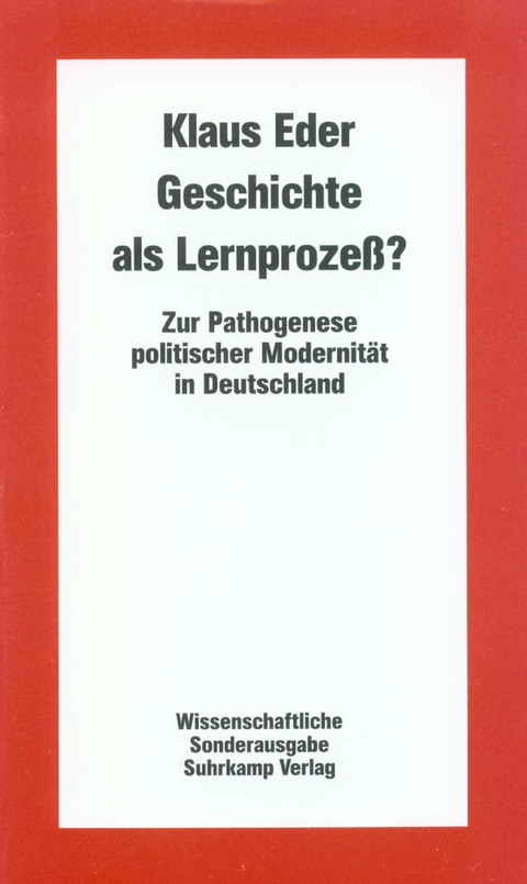 Geschichte als Lernprozeß? - Klaus Eder