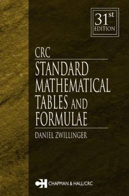 CRC Standard Mathematical Tables and Formulae, 31st Edition - 