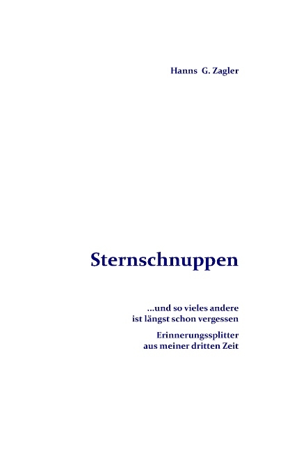 Sternschnuppen - Hanns G. Zagler