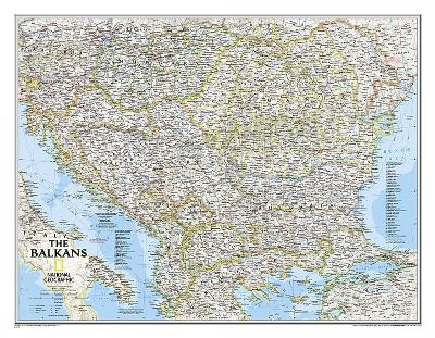 The Balkans Classic, Laminated - National Geographic Maps