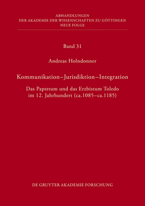 Kommunikation - Jurisdiktion - Integration - Andreas Holndonner