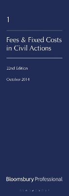 Lawyers' Costs and Fees: Fees and Fixed Costs in Civil Actions - Keith Biggs