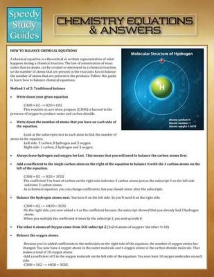 Chemistry Equations & Answers (Speedy Study Guides) -  Speedy Publishing LLC