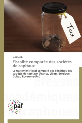 FiscalitÃ© comparÃ©e des sociÃ©tÃ©s de capitaux - Jad Khalife