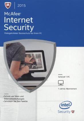 McAfee Internet Security 2015, 1 PC, 1 CD-ROM