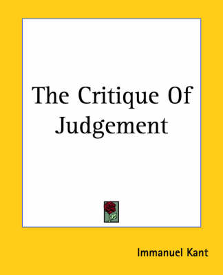 The Critique Of Judgement - Immanuel Kant