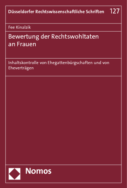 Bewertung der Rechtswohltaten an Frauen - Fee Kinalzik