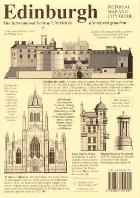 Edinburgh Pictorial Map and City Guide -  Anthony Harvey