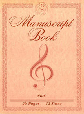 Manuscript Book 5 - A4 Pad with Hole, 96 Pages, 12 Stave