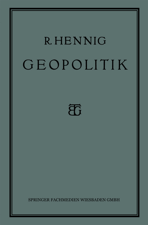 Geopolitik - Prof. Dr. Richard Hennig