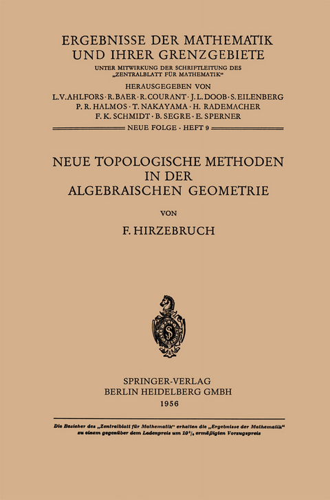 Neue Topologische Methoden in der Algebraischen Geometrie - Friedrich Hirzebruch