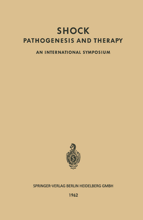 Shock Pathogenesis and Therapy - Klaus-Dietrich Bock