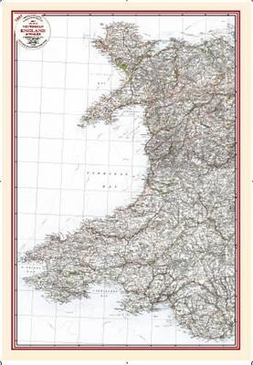 West Wales - Coloured Victorian Map 1897