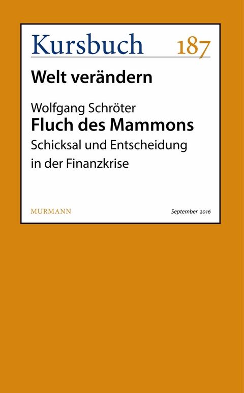 Fluch des Mammons -  Wolfgang Schröter