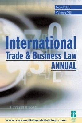 International Trade and Business Law Review - Gabriel Moens