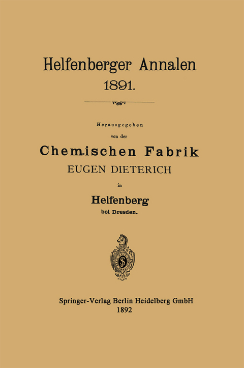Helfenberger Annalen 1891 - Eugen Dieterich