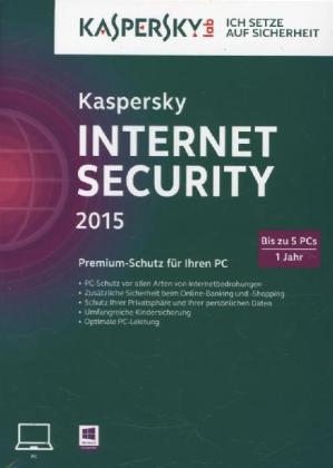 Kaspersky Internet Security 2015, 5 Lizenzen, 1 CD-ROM