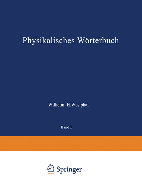 Physikalisches Wörterbuch - 