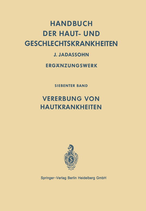Handbuch der Haut- und Geschlechtskrankheiten - Josef Jadassohn
